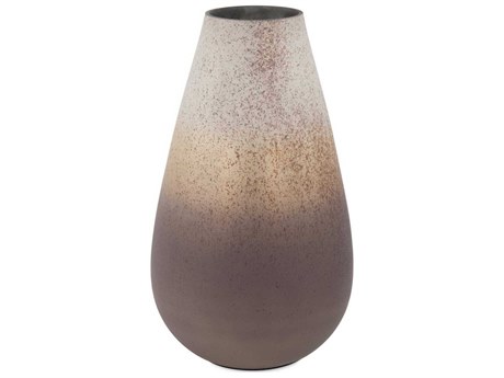 Howard Elliott Alana Ombre Taupe Bronze Vase