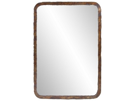 Howard Elliott Marius Acid Treated Rectangular Wall Mirror