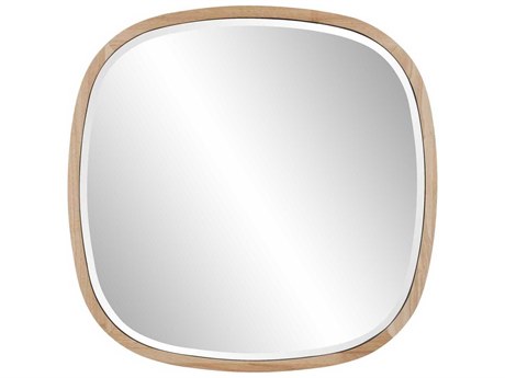 Howard Elliott Johann Natural Oak Square Wall Mirror