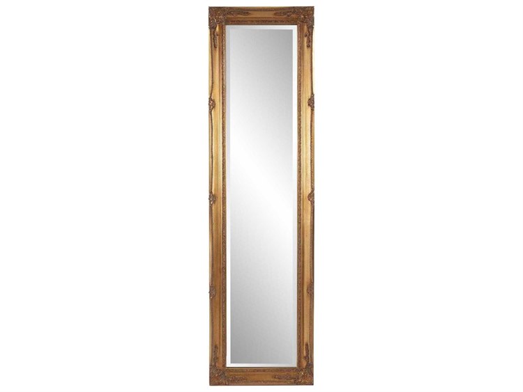 Howard Elliott Queen Ann Antique Gold Rectangular Wall Mirror HE57027