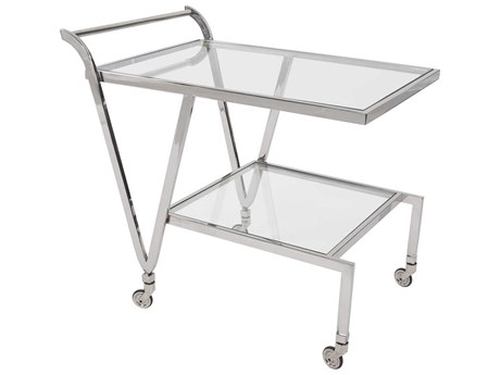 Howard Elliott Paulin Glass Silver Bar Trolley