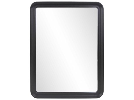 Howard Elliott Joelle Matte Black Rectangular Wall Mirror