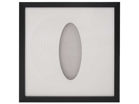 Howard Elliott Dimensional Paper Oval Shadowbox Art