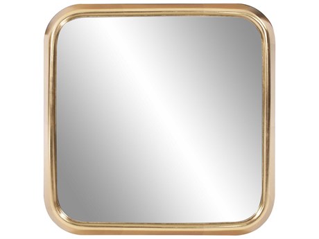 Howard Elliott Templeton Bright Gold Square Wall Mirror