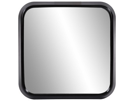 Howard Elliott Templeton Matte Black Square Wall Mirror