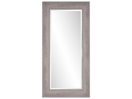 Howard Elliott Ashford Faux Gray Wood Grain Rectangular Wall Mirror