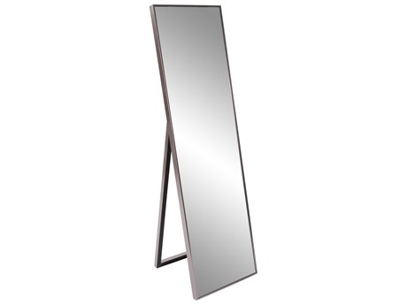 Howard Elliott Toronto Brushed Brass Rectangular Floor Mirror