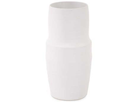 Howard Elliott Marrakesh White Tapered Vase
