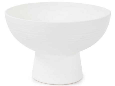 Howard Elliott Ryman Ultra White Ceramic Decorative Bowl