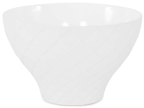 Howard Elliott Harlequin White Earnware Pot