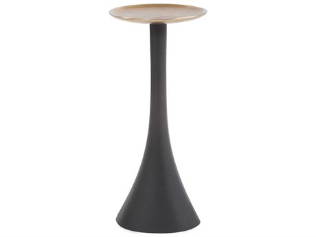 Howard Elliott Jordan Gold Graphite Pillar Candle Holder