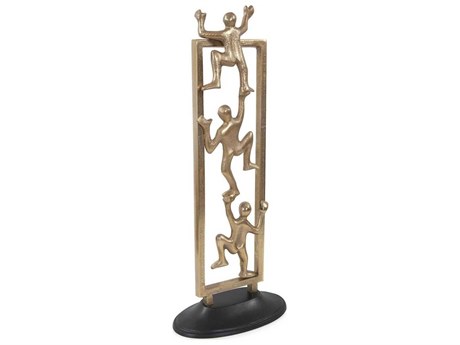 Howard Elliott Black Gold Corporate Ladder Sculpture