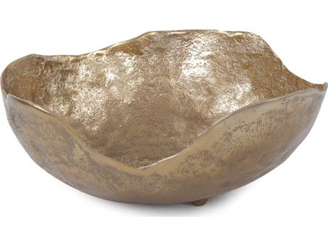 Howard Elliott Lustrous Gold Decorative Bowl