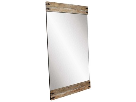 Howard Elliott Garrett Wood / Iron Rectangular Wall Mirror