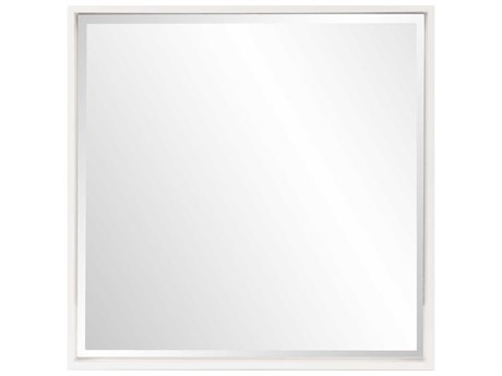 Howard Elliott Isa Glossy White Square Wall Mirror