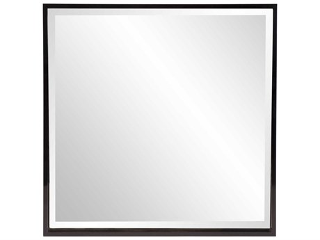 Howard Elliott Isa Glossy Black Square Wall Mirror