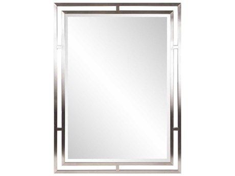 Howard Elliott Trenton Nickel Rectangular Wall Mirror