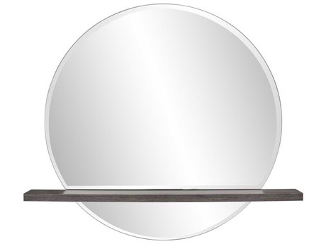 Howard Elliott Winston Gray Round Wall Mirror