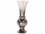 Howard Elliott Smokey 9'' Glass Fluted Vase  HE93010
