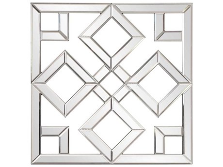 Howard Elliott Moira Silver Square Wall Mirror
