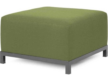 Howard Elliott Outdoor Axis Seascape Moss Fabric Cushion Ottoman