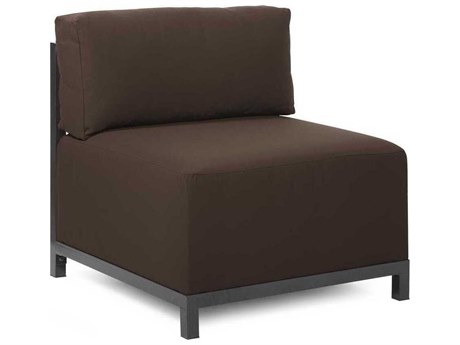 Howard Elliott Outdoor Axis Seascape Chocolate Fabric Cushion Lounge Chair