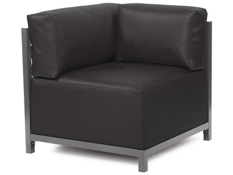 Howard Elliott Outdoor Axis Atlantis Black Fabric Cushion Lounge Chair