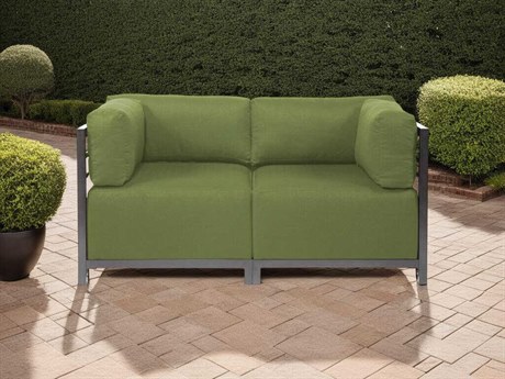 Howard Elliott Outdoor Axis Seascape Moss Fabric Cushion Loveseat