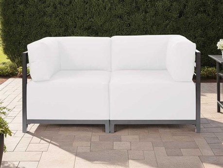 Howard Elliott Outdoor Axis Seascape Natural Fabric Cushion Loveseat