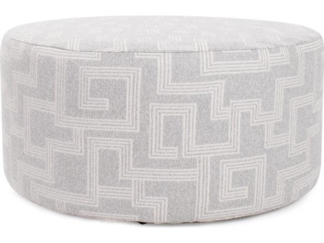Howard Elliott Outdoor Universal Syros Fog Fabric Cushion Ottoman