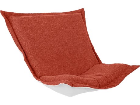 Howard Elliott Outdoor Puff Scroll Alicante Coral Chair Seat & Back Cover and Cushion