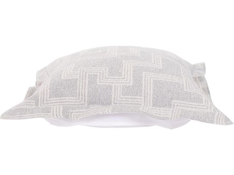 Howard Elliott Outdoor Puff Syros Fog Ottoman Cover and Cushion