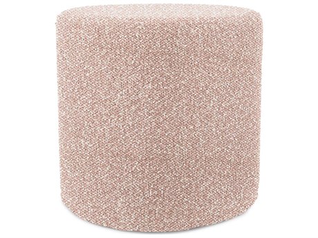Howard Elliott Outdoor No Tip Alicante Blush Fabric Cushion Ottoman