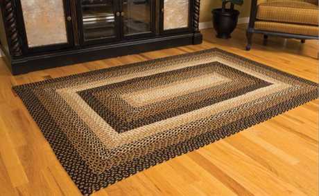 Braided Rugs Area For Luxedecor Ihf Rugs Stallion Rectangular Brown Black Area Rug