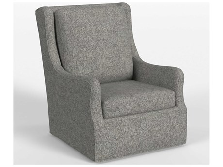 HF Custom by Hooker Furniture Bellamy Swivel Gray Fabric Accent Chair
