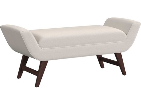HF Custom by Hooker Furniture Beige Brown White Upholstered Accent Bench