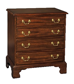 Henkel Harris Brown Mahogany Wood Accent Chest