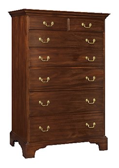 Henkel Harris Brown Mahogany Wood Accent Chest