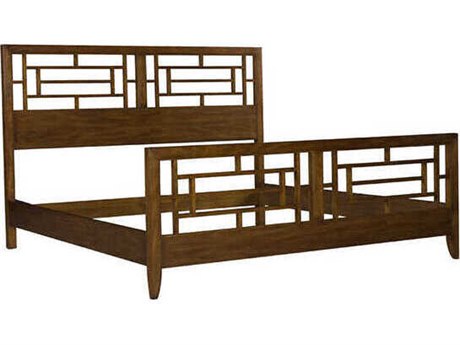 Henkel Harris Cherry Mahogany Wood California King Panel Bed