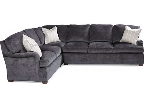 Hickory White Essex 3-Piece Gray Upholstered Sectional Sofa