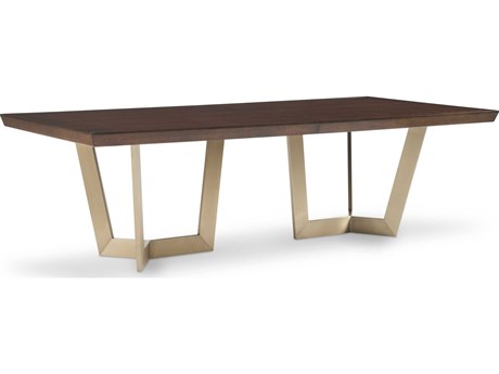 Hickory White Odyssey Rectangular Wood Modern Walnut Dining Table