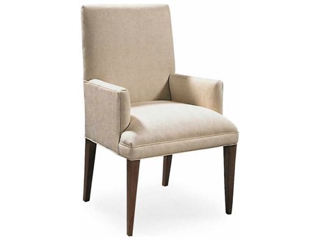 Hickory White Beeson Beige Upholstered Arm Dining Chair