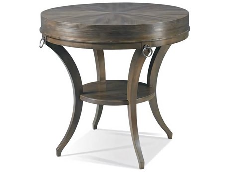 Hickory White Classic Modern Round Wood End Table