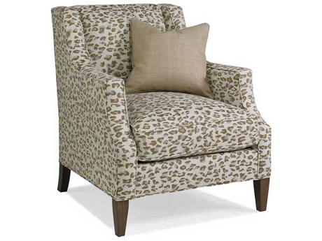 Hickory White Custom Elements Upholstery Beige Fabric Accent Chair