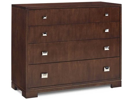 Hickory White Trellis Modern Walnut Brown Ash Wood Accent Chest