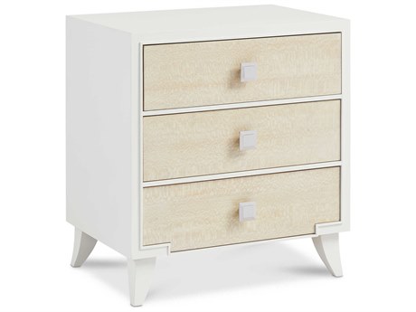 Hickory White Trellis French Pearl Maple Wood Accent Chest