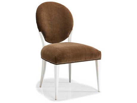 Hickory White Central Park Beech Wood Brown Upholstered Broadway Side Dining Chair