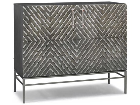 Hickory White Terra Modern Black Nickel Gray Maple Wood Accent Chest