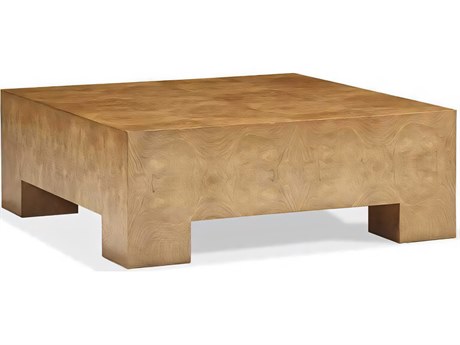 Hickory White Journey The World Square Wood Champagne Coffee Table