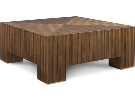 Hickory White Journey The World Square Wood Modern Elm Vienna Cocktail Table
